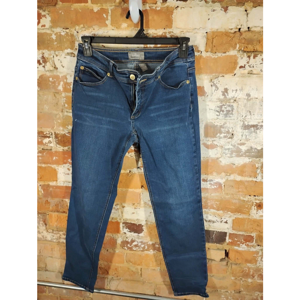 Chico's So Slimming Girlfriend Slim Leg Ankle Jeans Womens .5 Size 6